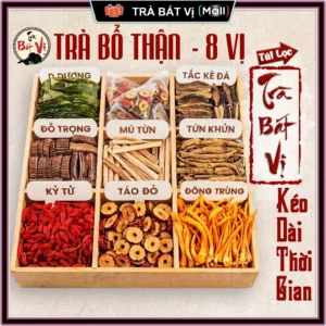 Trà Bát Vị - Bổ Thận Mát Gan, Tăng Cường Sinh Lực, Nâng Cao Sức Khỏe, Uống Ngon - [Hộp 30 Gói]