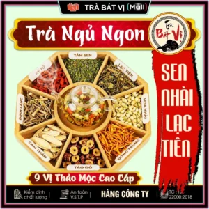 [Trà Ngủ Ngon] - Trà Bát Vị Sen Nhài Lạc Tiên - Hỗ Trợ Chứng Mất Ngủ, Khó Ngủ, Giúp An Thần Sâu Giấc - Hàng Công Ty